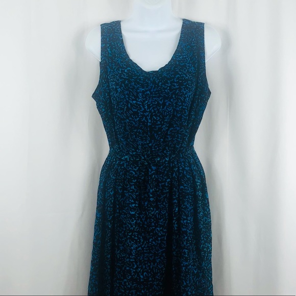 Kimberley’s Travels Rayon patterned sleeveless mini shift dress L - Picture 12 of 15